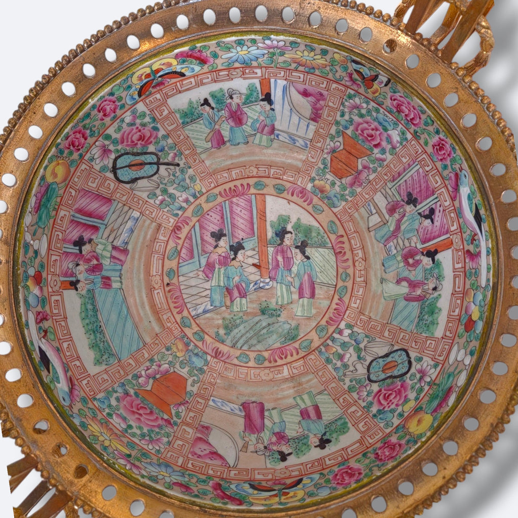 Coupe en porcelaine de Canton et bronze doré – XIXe siècle