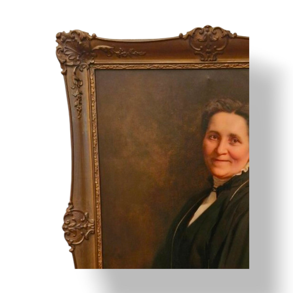 Portrait de femme assise – Huile sur toile, fin XIXᵉ siècle
