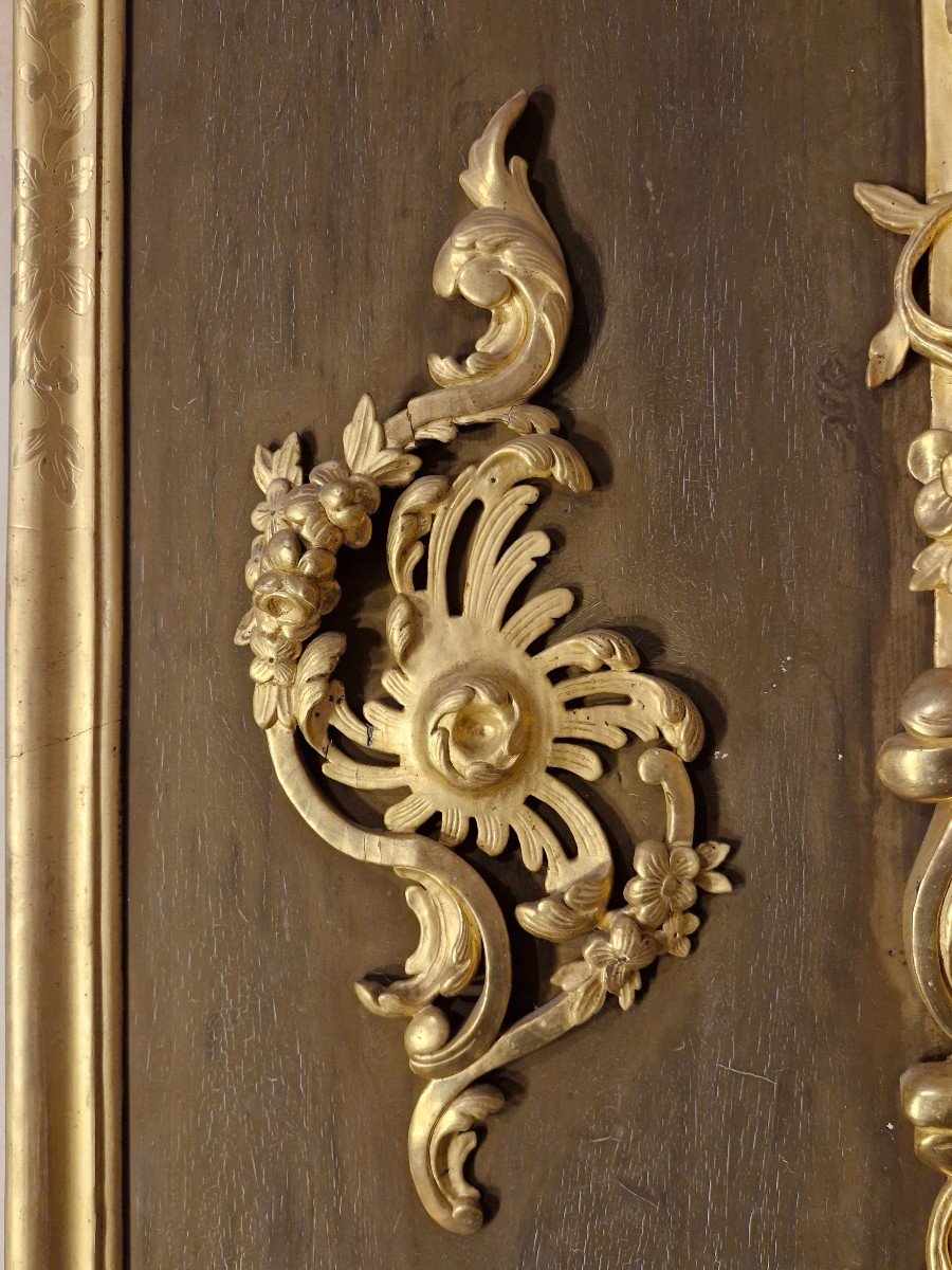 Trumeau en bois doré époque XIXe s
